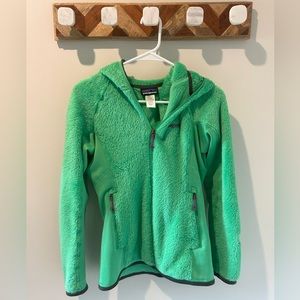 Green full zip Patagonia fleece - Small